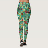 Tropical Dachshund Beach Vibes Leggings (Achterkant)