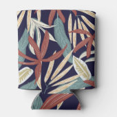 Tropical Dark: Creative Plant Print Blikjeskoeler (Achterkant)