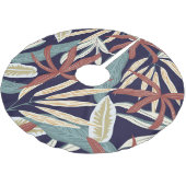 Tropical Dark: Creative Plant Print Kerstboom Rok (Gekanteld)