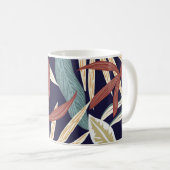 Tropical Dark: Creative Plant Print Koffiemok (Voorkant rechts)