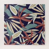 Tropical Dark: Creative Plant Print Legpuzzel (Horizontaal)