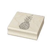 Tropical Delight Eenvoudige Outline Ananas Art Rubberstempel (Stempel)