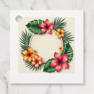 Tropical Delight-voorkeurtags Bedankjes Labels