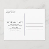 Tropical Destination Beach Wedding Save the Date Aankondigingskaart (Achterkant)