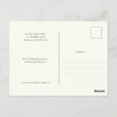 Tropical Destination Save the Date Post Kaart (Achterkant)