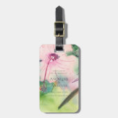 Tropical Destination Wedding  Bagagelabel (Voorkant verticaal)