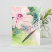 Tropical Destination Wedding  Kaart (Staand voorkant)