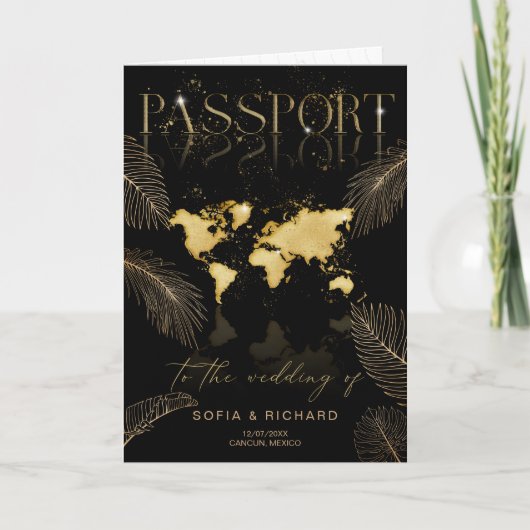 Tropical Destination Wedding  Passport QR Code (Voorkant)