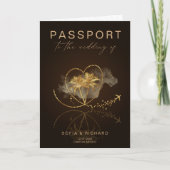 Tropical Destination Wedding Passport QR Code Inv (Voorkant)