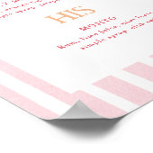 Tropical Destination Wedding Signature Drinks Poster (Hoek)