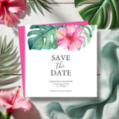 Tropical Destination Wedding Sla de datumkaarten o Save The Date