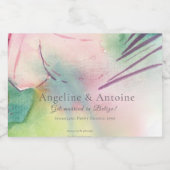 Tropical Destination Wedding  Sparkling Wijnetiket (Enkel label)