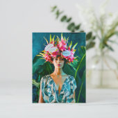 Tropical Dragon Fruit Mode Concept Feestdagenkaart (Staand voorkant)