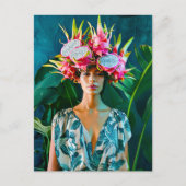Tropical Dragon Fruit Mode Concept Feestdagenkaart (Voorkant)