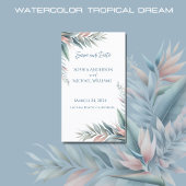 Tropical Dream- Wedding-Save the Date- Visitekaartje