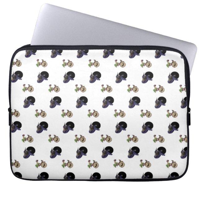 Tropical dreamlike conceptual collage laptop sleeve (Voorkant)