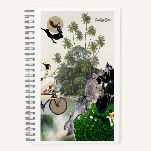 Tropical dreamlike conceptual collage notitieboek (Voorkant)
