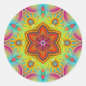 Tropical Dreams Kaleidoscoop Mandala Stickers (Voorkant)