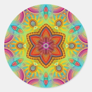 Tropical Dreams Kaleidoscoop Mandala Stickers
