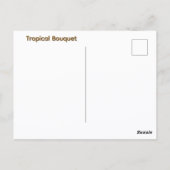 Tropical Dried Coconut Flowers Floral Briefkaart (Achterkant)