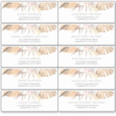 Tropical Dried laat gastennamen Adresetiketten Sticker (Voorkant)