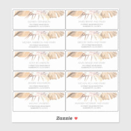 Tropical Dried laat gastennamen Adresetiketten Sticker