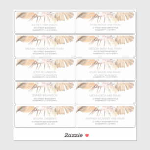 Tropical Dried laat gastennamen Adresetiketten Sticker