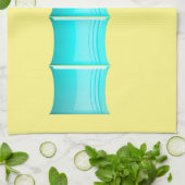 Tropical drink Hawaiian cocktail yellow blue pink Theedoek (Gevouwen)