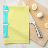 Tropical drink Hawaiian cocktail yellow blue pink Theedoek (Quarter Fold)