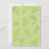 Tropical Drinks Couples Shower invitation Kaart (Achterkant)
