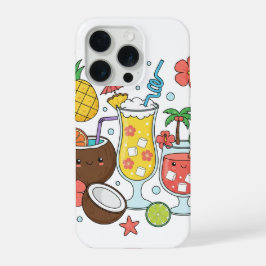Tropical Drinks – Cute Summer Cocktail Phone Case iPhone 15 Pro Case