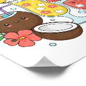 Tropical Drinks – Cute Summer Cocktail Poster (Hoek)