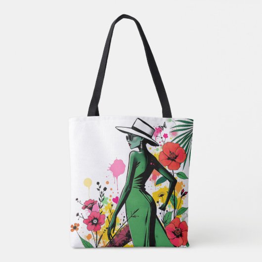 Tropical Elegance Duet Tote Bag (Achterkant)