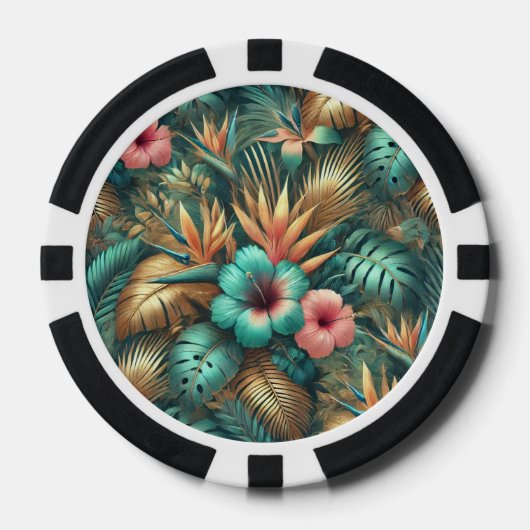 Tropical Elegance Poker Chip (Voorkant)