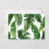 Tropical Elephant Boy Baby shower bedankje Bedankkaart (Achterkant)