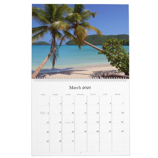 Tropical Escape 2025 Kalender (Mar 2026)