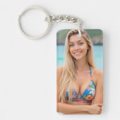 Tropical Escape: Beachside Bliss Sleutelhanger (Voorkant)