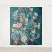 Tropical Essance bruiloft achtergrond Wandkleed (Voorkant)