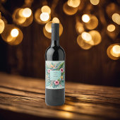 Tropical Essence Square-Lijst Wijn Etiket