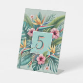 Tropical Essence-tabelnummer Reclamebord Met Voetstuk (Voorkant)