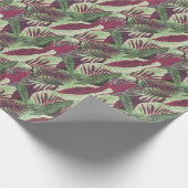 Tropical Exotic: Trendy groen naadloos Cadeaupapier (Hoek)