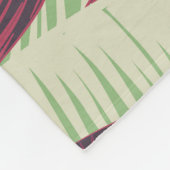 Tropical Exotic: Trendy groen naadloos Fleece Deken (Hoek)