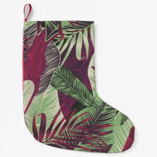 Tropical Exotic: Trendy groen naadloos Kleine Kerstsok