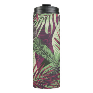 Tropical Exotic: Trendy groen naadloos Thermosbeker