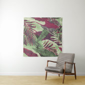 Tropical Exotic: Trendy groen naadloos Wandkleed (In Situ (horizontaal))