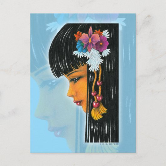 Tropical Faerie Briefkaart (Voorkant)