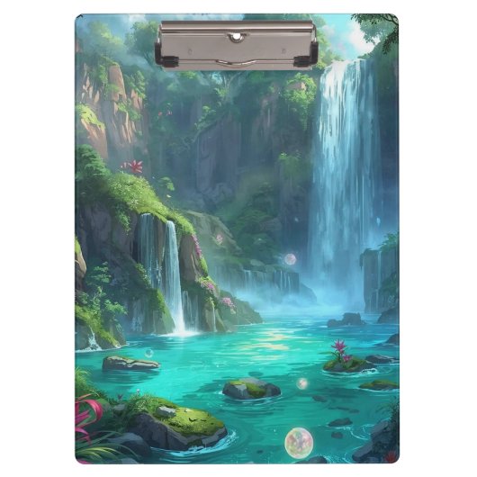 Tropical Falls & Crystal Glow Klembord (Voorkant)