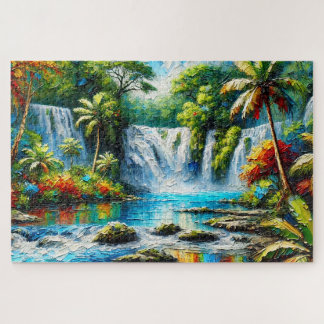 "TROPICAL FALLS" JIGSAW PUZZLE – LANDSCAPE SERIES LEGPUZZEL