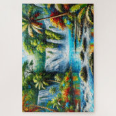"TROPICAL FALLS" JIGSAW PUZZLE – LANDSCAPE SERIES LEGPUZZEL (Verticaal)