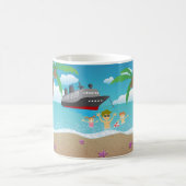 Tropical Family Beach Cruise Fun Koffiemok (Center)